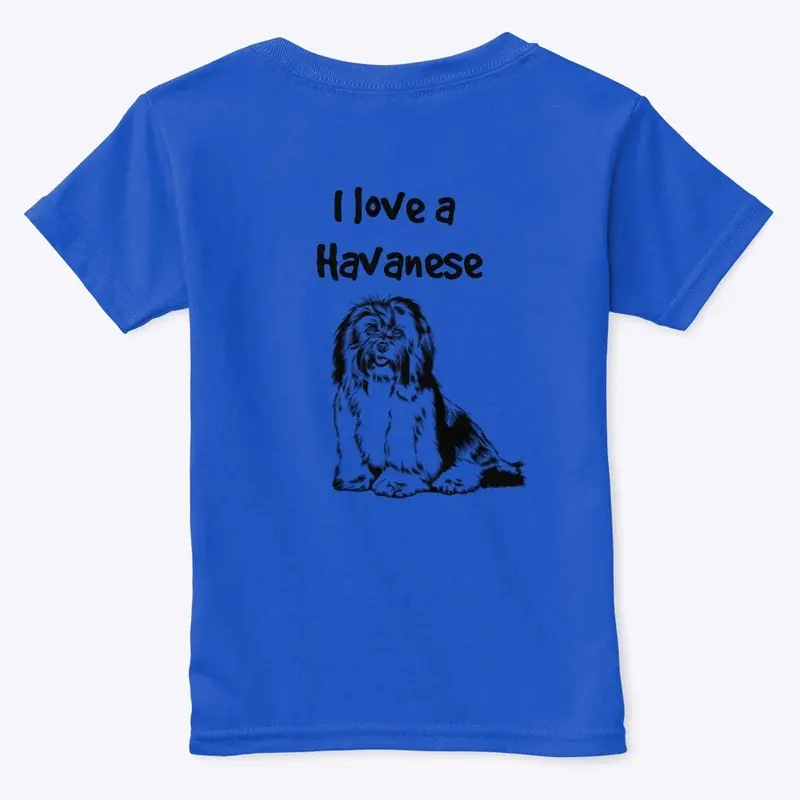 I Love a Havanese Tee Shirt for Toddlers